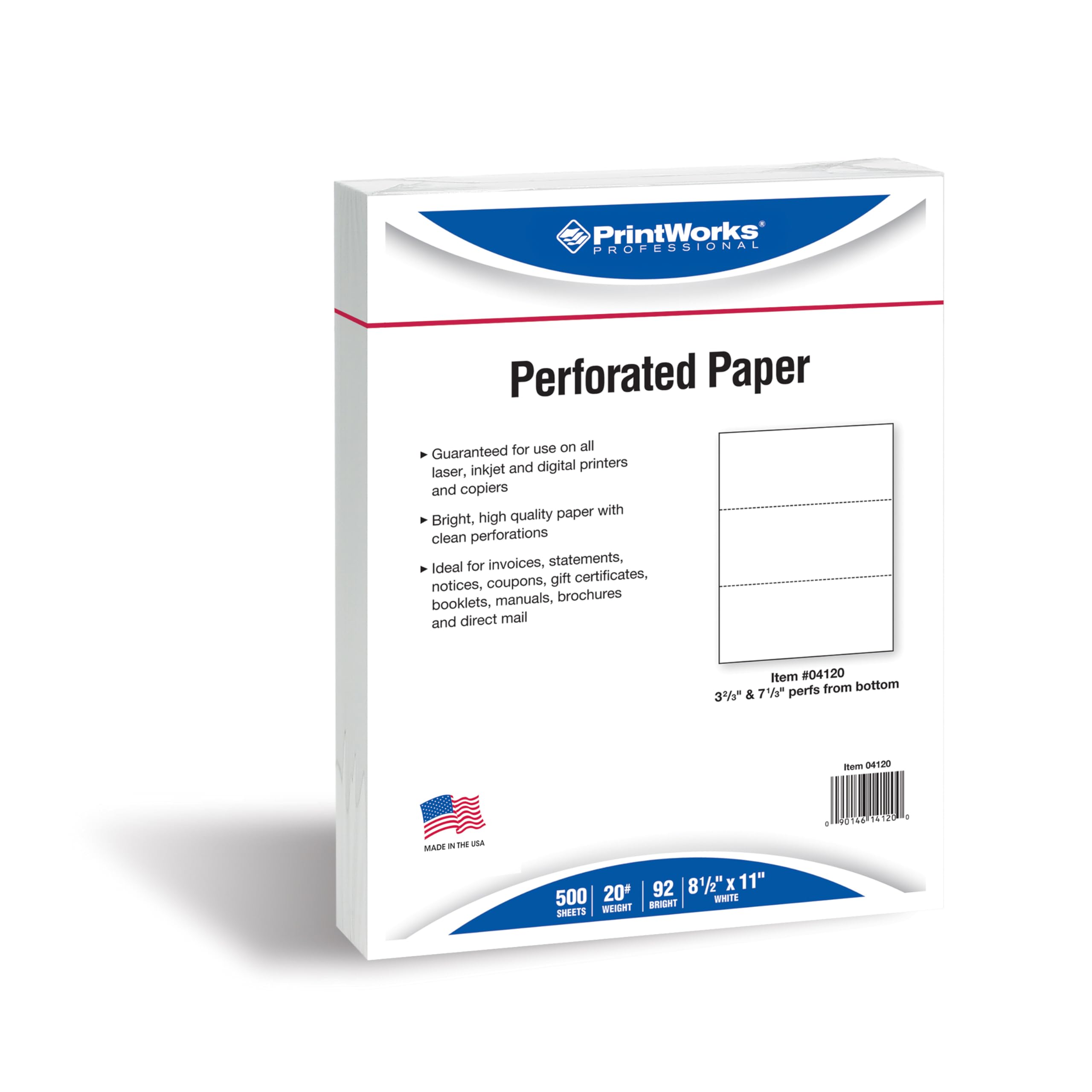 Amazon.com : PrintWorks Professional 3 Part Perforated Paper